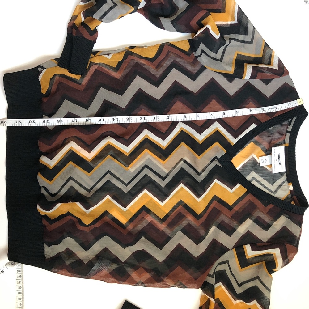 MISSONI FOR TARGET Retro Sheer Blouse - Picture 7 of 9